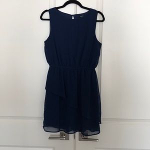 Blue sleeveless dress